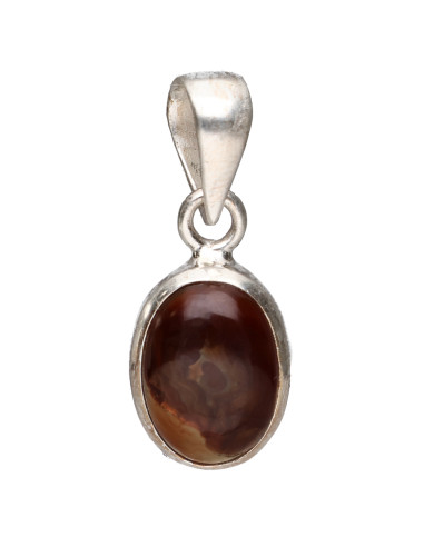 Agate Fire Pendant in 925 Sterling...