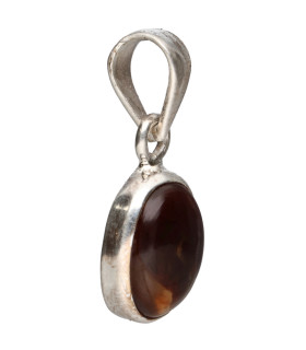 Colgante d’Agate Feu en Argent Sterling 925 (58W)