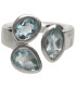 Anello di Acquamarina in Argento Sterling 925 (63W)