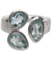 Anillo d’Aguamarina en Plata de Ley 925 (63W)