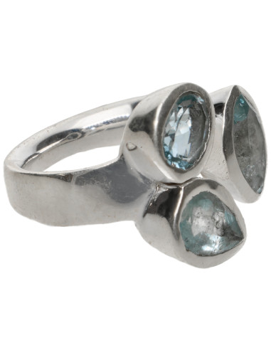 Anello di Acquamarina in Argento...