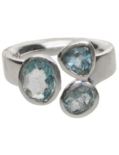 Anillo de Aguamarina en...