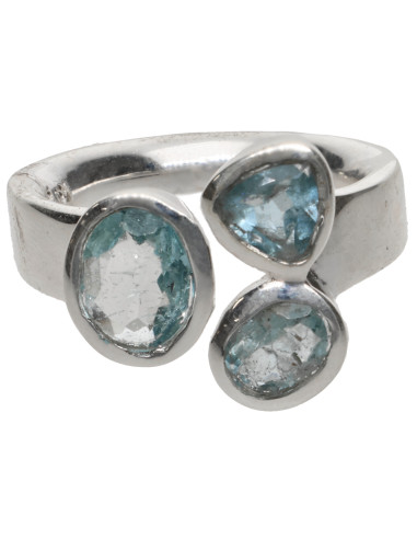Anillo de Aquamarine in Sterling...