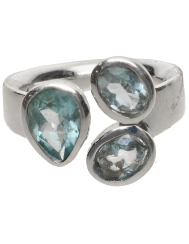 Anillo de Aquamarine in Sterling...