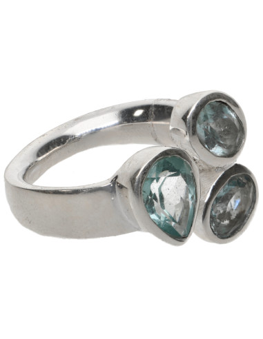 Anello di Acquamarina in Argento...