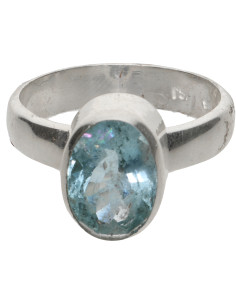 Anillo de Aguamarina en...