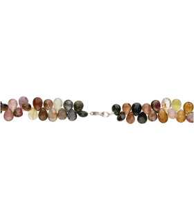 Collar de Turmalina em Prata de Lei 925 (10X)
