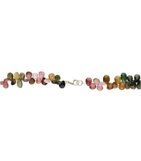 925 Sterling Silver Tourmaline Necklace (11X)