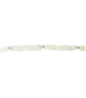 Pulsera de Ópalo Facetada em Prata de Lei 925