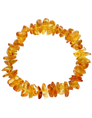 Bracelet à puces d'ambre foncé