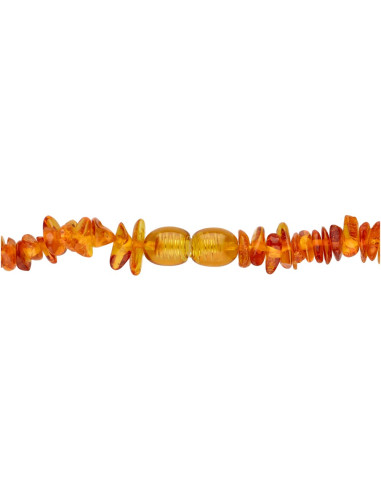 Small Chip Amber Necklace 42cm