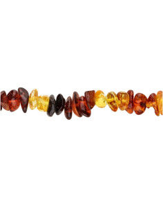 Collier d'ambre foncé et...