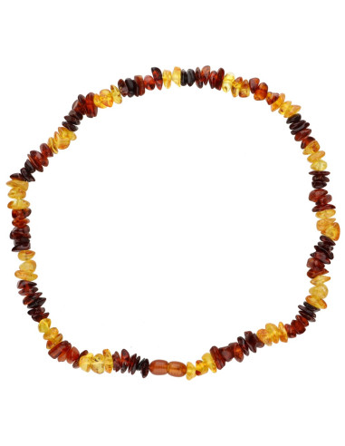Collier d'ambre foncé et clair 42cm