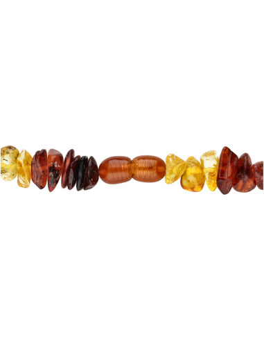 Collier d'ambre foncé et clair 42cm