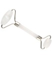 Masseur de Quartz Blanc à Double Rouleau