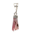Multicolor Raw Tourmaline Pendant Raw in 925 Sterling Silver