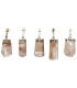 Raw Brown Topaz Pendant in 925 Sterling Silver