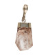 Raw Brown Topaz Pendant in 925 Sterling Silver