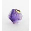 Pendant Amethyst Dodecahedron - Silver Plated