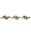 Anillo de Bronce con Mineral -68-