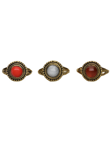 Anillo of Bronze with Mineral -66-