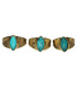 Anillo de Bronce con Mineral -69-