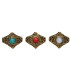 Anel de Bronze com Mineral -65-