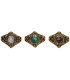 Anel de Bronze com Mineral -65-