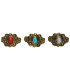 Anel de Bronze com Mineral -64-