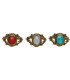 Anillo en Bronze avec Minéral -67-