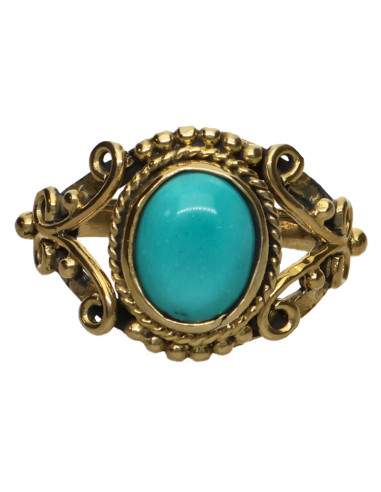 Anillo of Bronze with Mineral -67-