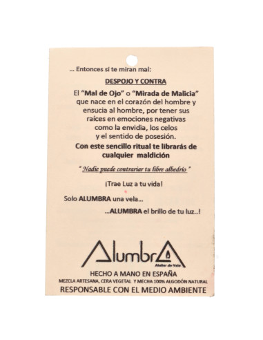 Vela Artesanal - Ojo Maligno
