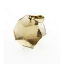 Pendentif Dodécaèdre Quartz Fumé - Plaqué argent