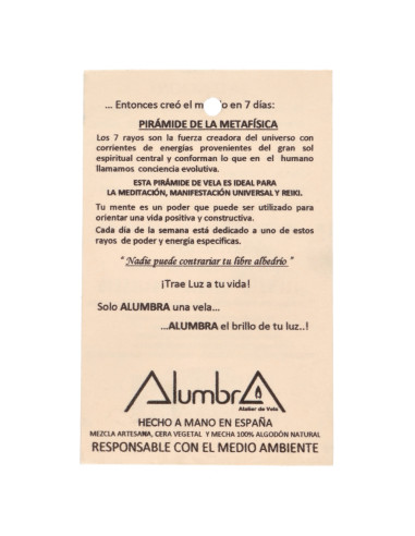 Vela Artesanal - Pirâmide Metafísica...