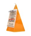 Vela Artesanal - Orange Metaphysical Pyramid