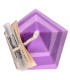 Vela Artesanal - Pyramid Metaphysical Violet