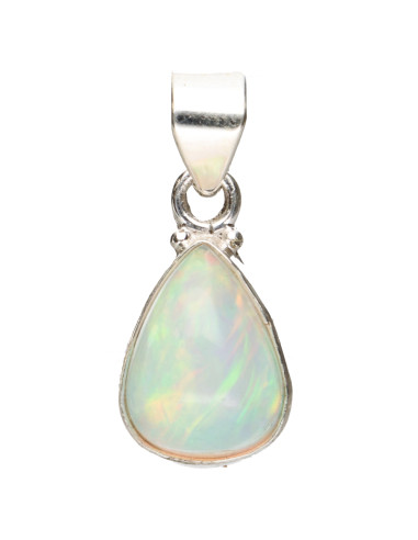 Opal Drop Pendant in 925 Sterling Silver