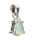 Colgante Goutte d’Opale Facettée en Argent Sterling 925