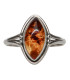 Anillo de Ámbar Bohemio en Plata de Ley 925