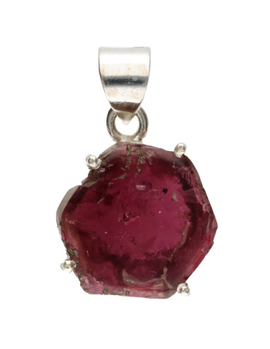 Pink Tourmaline Pendant in Sterling...