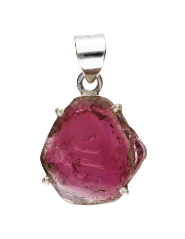 Pink Tourmaline Pendant in 925...