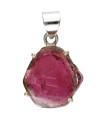 Colgante de Turmalina Rosa em Prata de Lei 925 (87W)