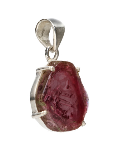 Colgante de Tourmaline Rose en Plata...
