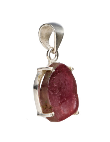 Colgante di Tormalina Rosa in Argento...