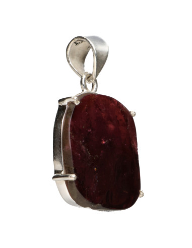 Colgante di Tormalina Rosa in Argento...