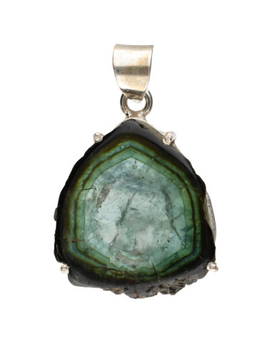 Colgante de Tourmaline Verte en Plata...