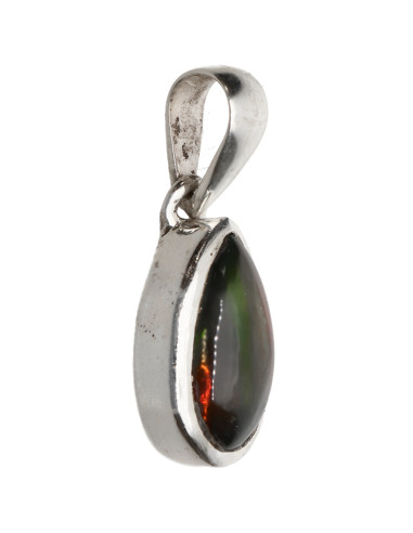 Colgante d’Opale Noire en Argent...