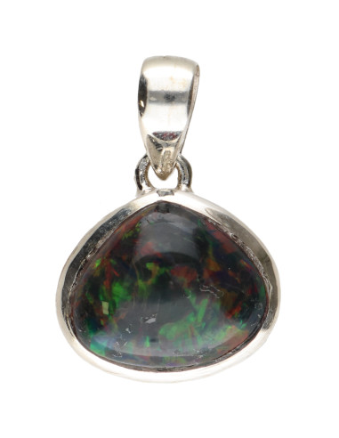 Colgante di Opale Nero in Argento...