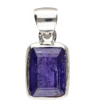 Colgante de Tanzanita en Plata de Ley 925 (63X)
