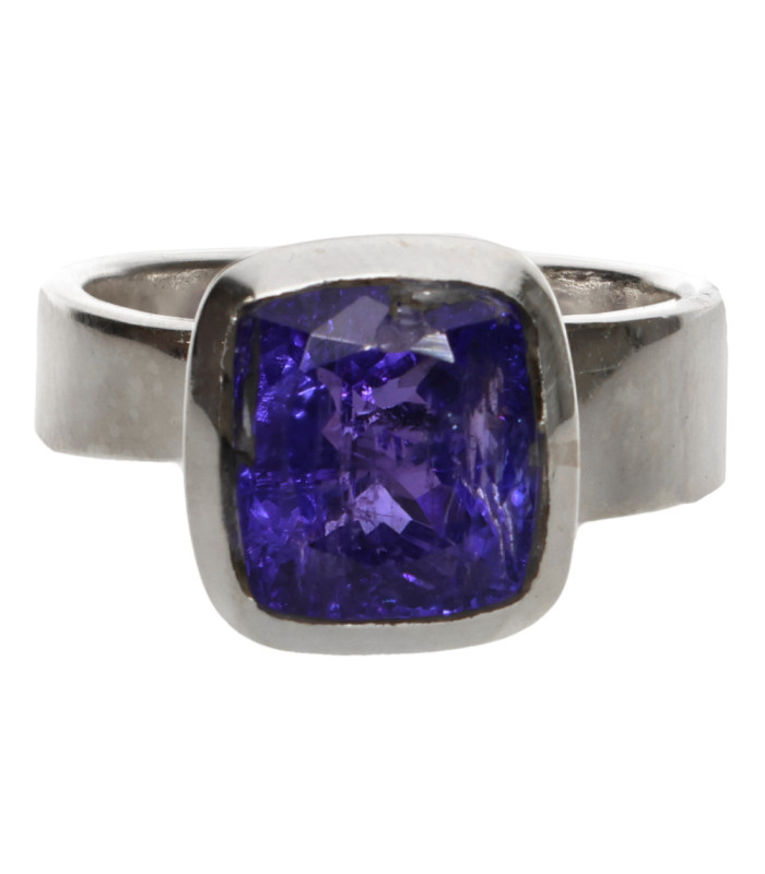 Anillo of Tanzanite in 925 Sterling Silver (66X)